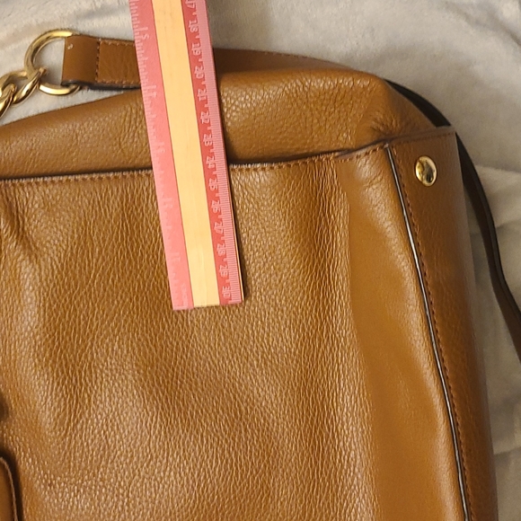 Authentic Michael Kors pebbled Leather Large Satchel - Picture 11 of 12